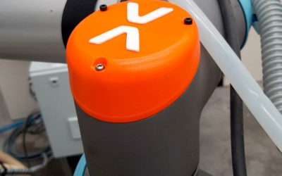 Impresión 3 D de juego de tapas para un brazo robótico